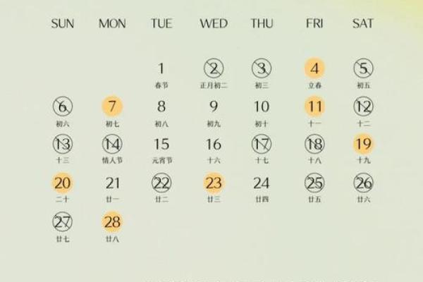 2022年2月份出行吉日