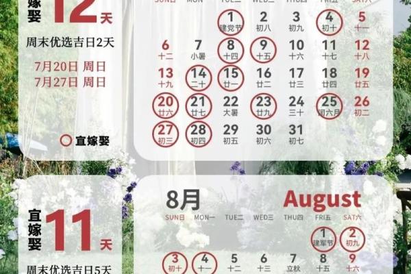 2025年10月份结婚吉日一览表