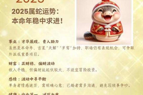 2025年属蛇人全年运势详解逐月运程精准预测