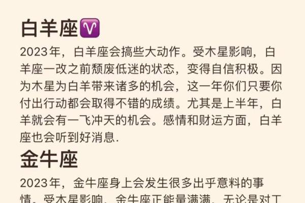 十二星座运势全解析2023年最新运势预测 十二星座运势全解析2023年最新运势预测