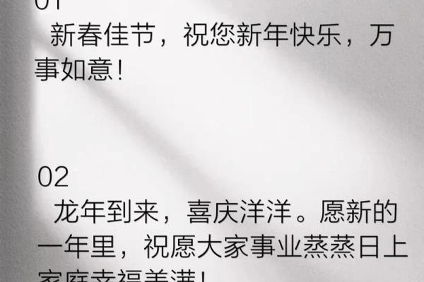 2024春节祝福语大全 2024春节祝福语大全