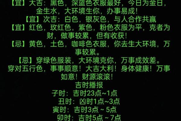 2025年3月10日每日五行穿衣 2025年3月10日每日五行穿衣