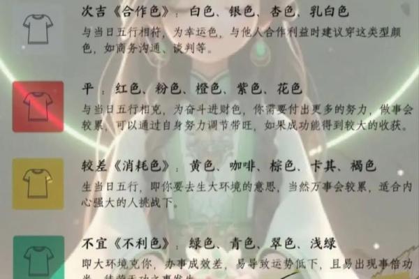 每日五行穿衣指南2025年4月23日 每日五行穿衣指南2025年4月23日
