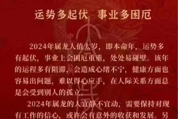 2024年属龙人全年运势大解析每月运程吉凶预测全掌握