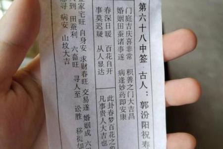 观音灵签抽签观世音菩萨抽签