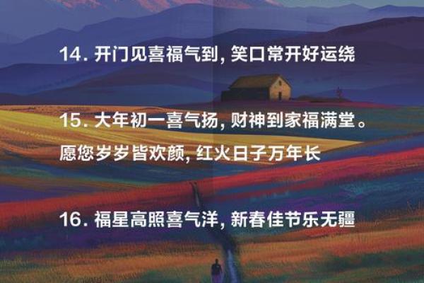 初一拜年祝福语简短