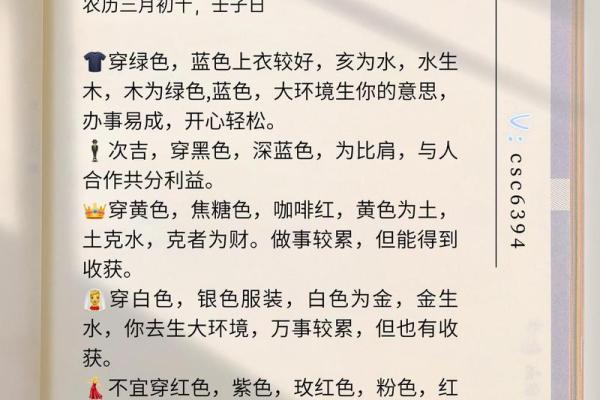 2025年4月3日每日五行穿衣 2025年4月3日每日五行穿衣