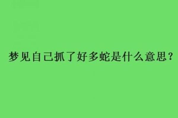 梦见好多蛇怎么回事 梦见好多蛇怎么回事