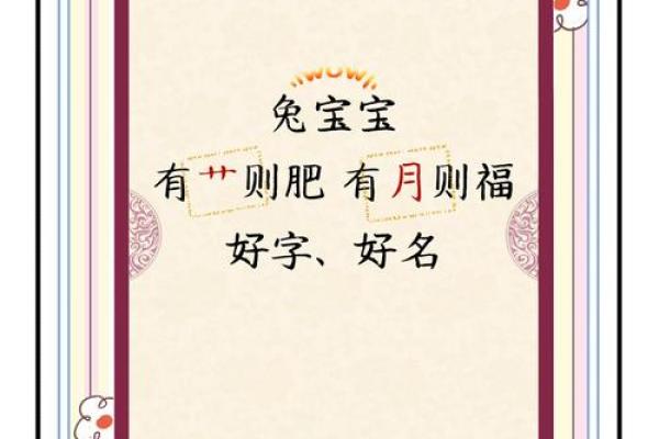属兔卯时出生的男孩取名宜用什么字姓名